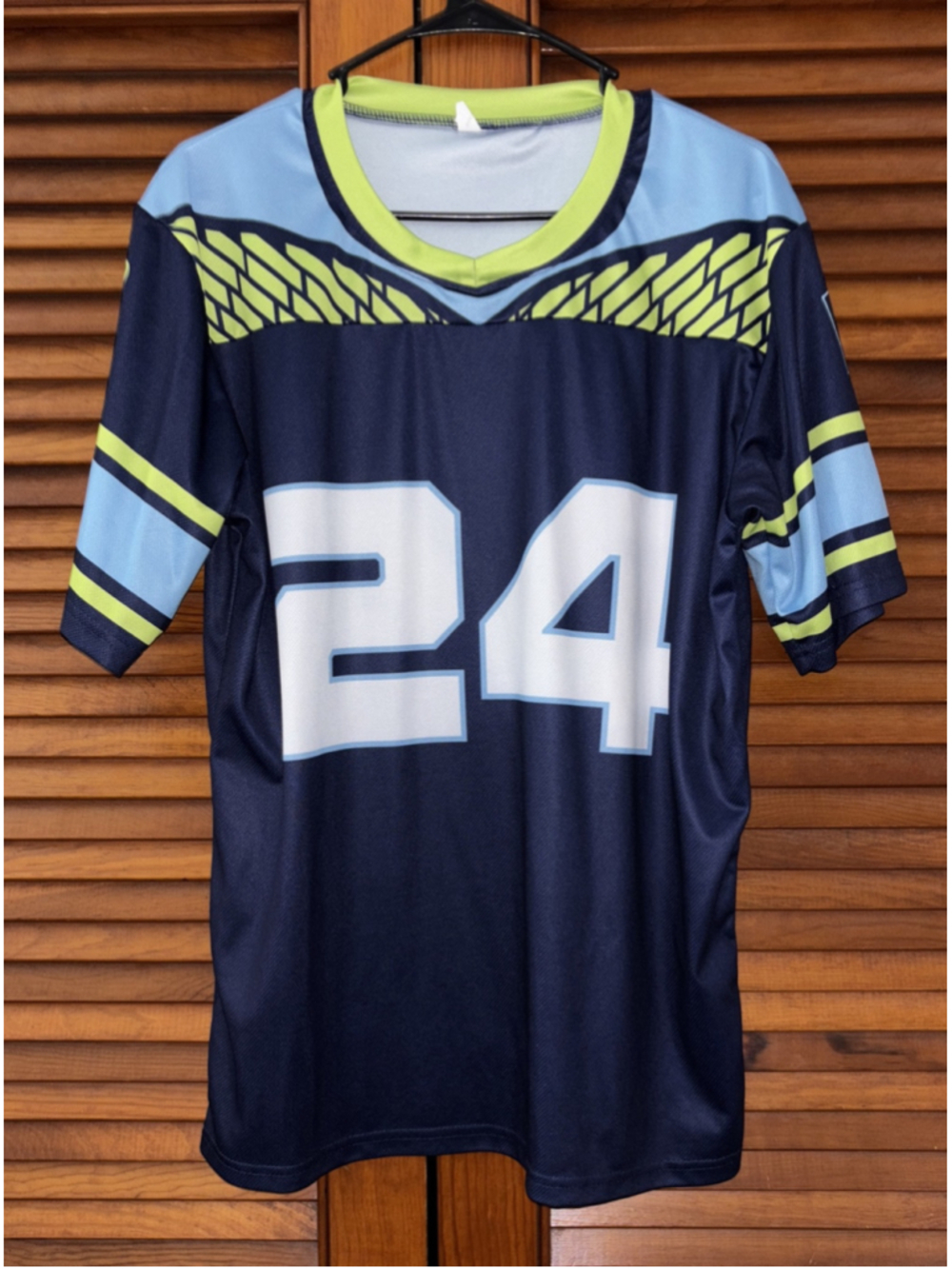 Wilmington Blue Rocks Football Promotional Jersey Style Mens L #24 SGA